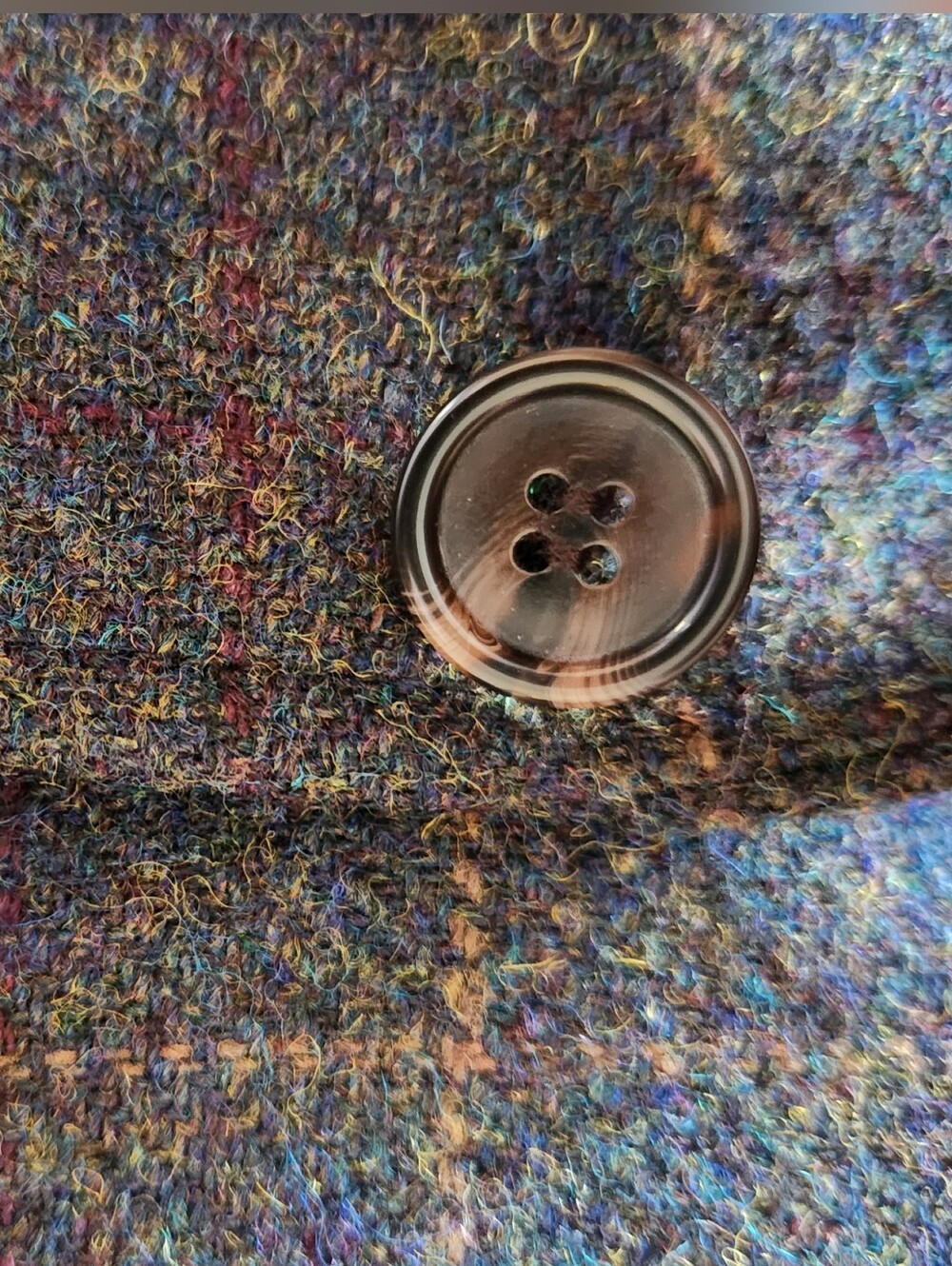 Men's Charcoal Glen Plaid Wool Blazer - Unbranded - Picture 4 of 5